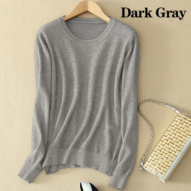 Женский облегающий красный черный вязаный уютный свитер с круглым вырезом из шерсти и кашемира, пушистый пуловер