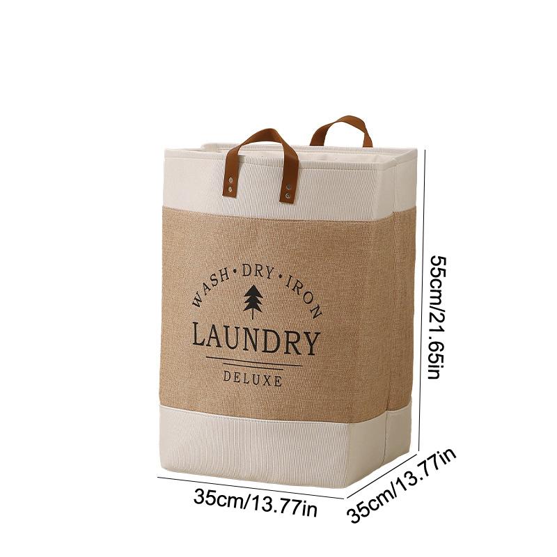Large Capacity Laundry Basket Dirty Clothes Basket Fabric Laundry Basket Folding Storage Basket Household Storage Bag Portable