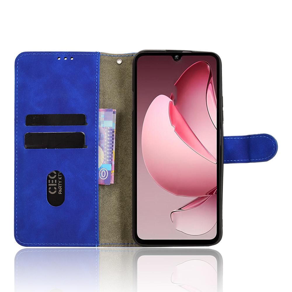 For Oukitel C60 Pro/C60 Leather Case Skin Feel Anti Drop Wallet Flip Phone Cover