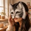 Маска на пол-лица Маска Терианская Маска Белой Кошки Набор для творчества Маска Животного День Рождения