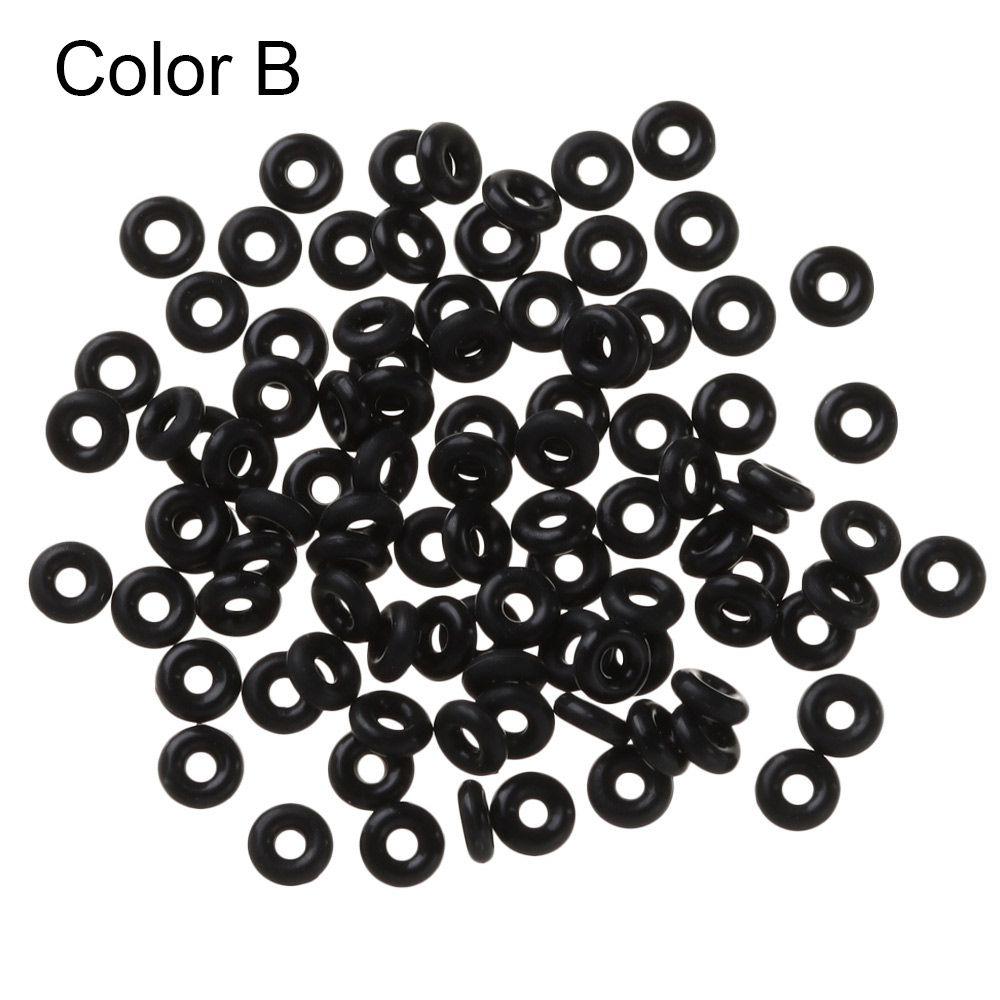 End Tackle Accessory Bracelet Bead Fixed Flat Round Matt Rubber Stopper Tippet Rig Ring O Ring