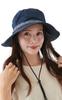 Outdoor UV Tyrolean Adventure Safari Water Navy [Valeria] Women's Hat, Hat, Protection, Sunshade, Hat, Hat, Repellent, Blackout, Summer, Spring,