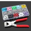 100Pcs Thickened Snap Five Claw Buckle Clamp Set Metal Buttons Press Button Studs Kits  Shoes