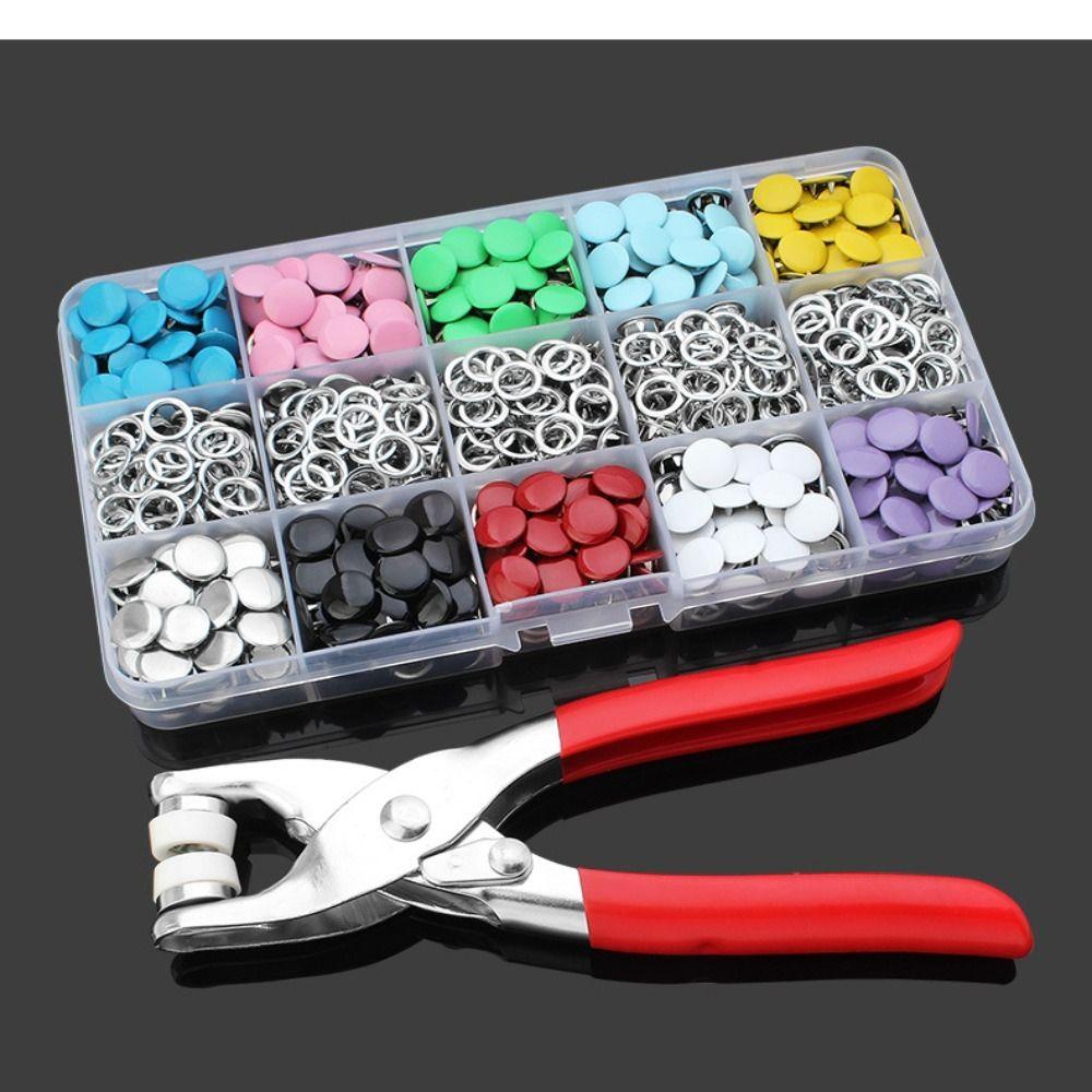 100Pcs Thickened Snap Five Claw Buckle Clamp Set Metal Buttons Press Button Studs Kits Shoes