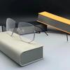 Denmark Brand Men Glasses Frame Double-Beam Square Titanium Eyewear Women Screwless Ultralight Eyeglasses Pilot Spectacle Edwin