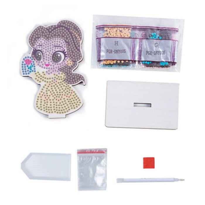 Kit figurine a diamanter Belle - OZ INTERNATIONAL - Pack petites fournitures - Beige