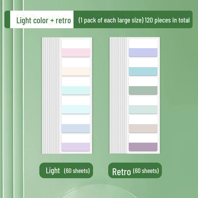 Пользовательские наклейки Morandi Index Label Sticky Notes – флуоресцентные закладки для студентов