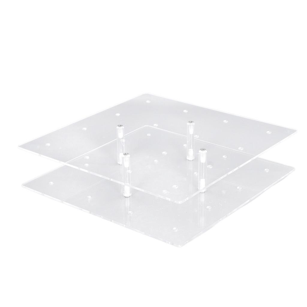 Подставка для леденцов на 20 отверстий, прозрачный акриловый двухъярусный стенд для кейк-попсов для свадьбы