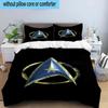 Starship Emblem 3pcs Bedding,Including 1pc Duvet Cover And 2pcs Pillowcases Perfect for Christmas,Ideal for Bedroom, Dormitory