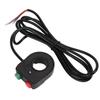 2 in 1 Motorcycle Horn Headlight Switch Bicycle Headlights Horn Turn On Off Switch Button for Scooter Electric Bike