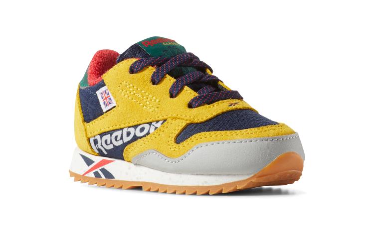 Reebok Классические кожаные низкие детские туфли для малышей и младенцев DV7445