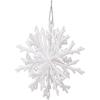 Plastic Material Snowflake Hanging Ornament Glitter Snowflake Decoration  Party Decoration