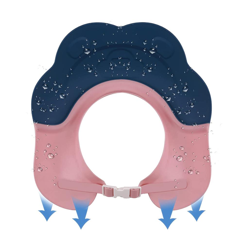 Portable Ear Protection Head Cover Baby Shower Cap Silicone Bath Visor Shampoo Shield Baby Bath Cap