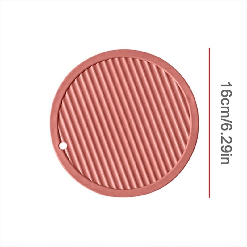 Silicone Trivet Heat Resistant Countertop Placemat Round Table Mat
