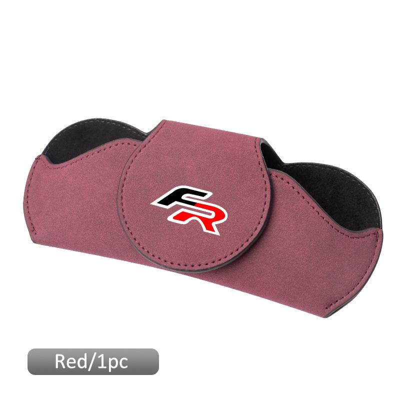 vhcr2 Car Glasses Case Auto Sun Visor Glasses Holder Sunglasses Clip Accessories Storage For Seat FR Leon Ibiza Altea Exe Accessories