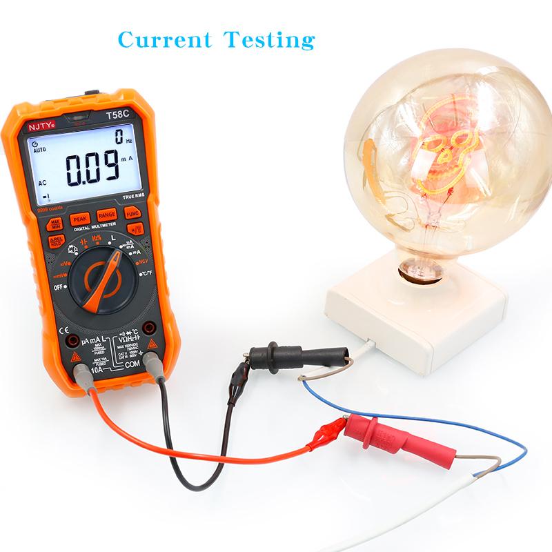 T58C Многофункциональный цифровой LCR-мультиметр с защитой от перегрузки и высокой точностью для измерения индуктивности и емкости
