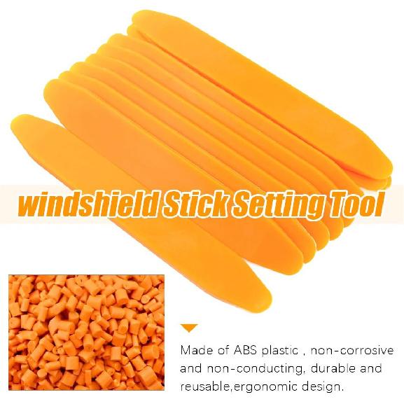 12 Piece Windshield Installation Tools kit, 10 Piece Stick Setting Tool, 1 Piece Offset Windshield Installing Tool, 1 Piece Cotter Pin Puller for
