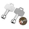 Small Triangles Spanner Key, Matel Triangular Lock Key Socket Universal Utility Key for Elevator Door Triangles Panel Lock