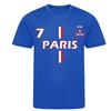 Ensemble Foot Enfant inspiré Paris 2 Étoiles - Maillot et Short - Édition Champions - Bleu royal