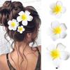Fashion Women Plumeria Flower Hair Clips Girls Aesthetic Hairpins Egg Flower Barrette Party Bag Hair Accessories