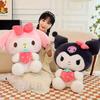 Sanrio Hello Kitty 9,84 дюйма сидящая клубничная Куроми Мелоди плюшевая игрушка аксессуары для домашнего декора подарок на день рождения подарок на праздник