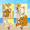 R-rilakkumas-es Towel Textile Bathrobe Beach Quick-Drying Lightweight Cute Portable Camping Swim Pool Cartoon Travel
