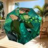 Ben 10 Cartoon Print Automatic Open Close Umbrella, Portable Foldable Umbrella, for Outdoor Commute Camping Trip, Ideal Birthday Gift
