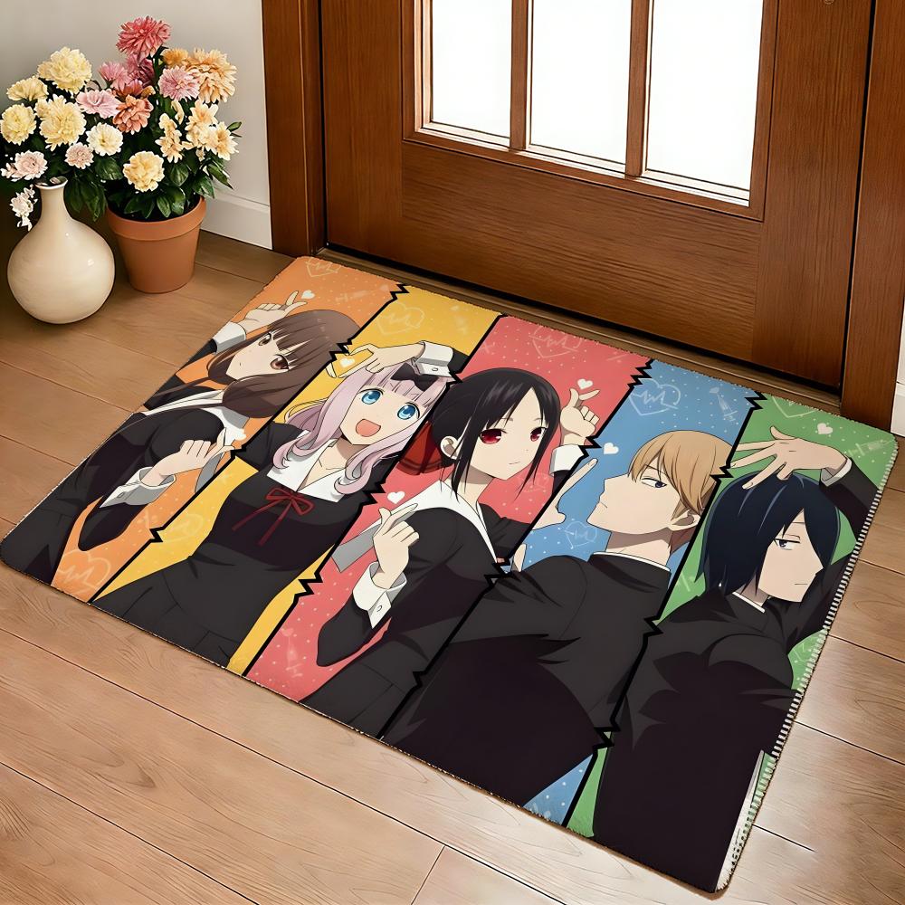 Аниме K-Kaguya-S-sama Напольный коврик Уютный фланелевый Мягкий толстый нескользящий коврик для гостиной спальни кухни Декор Ковры