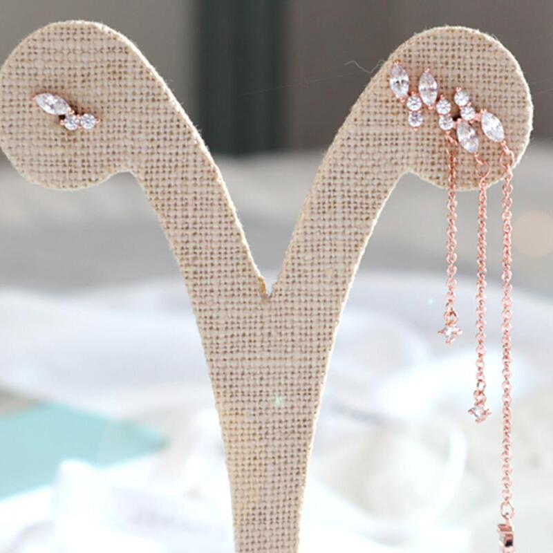 Женские серьги Langlois Bling Bling Капля Серебряная Игла Кубический цирконий