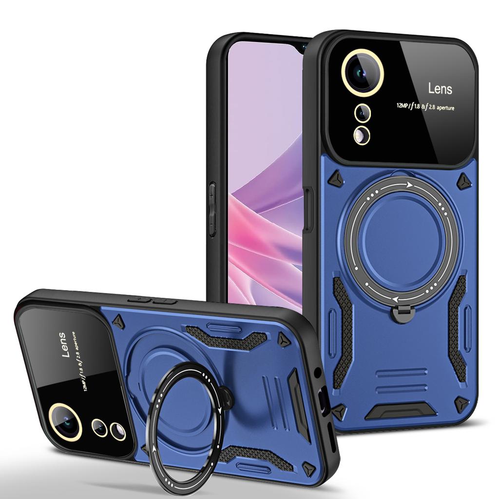 Shockproof Armor Case for VIVO V25E V29 V27E S27 S17 S16 Y36 Y16 Y22S Pro 4G 5G Magnetic Ring Stand Camera Protector Phone Cover