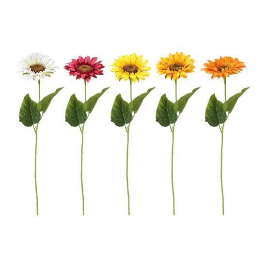 Искусственный подсолнух, имитация, с гибким стеблем, искусственная ветка подсолнуха для дома, офиса, свадебных вечеринок, центральный элемент