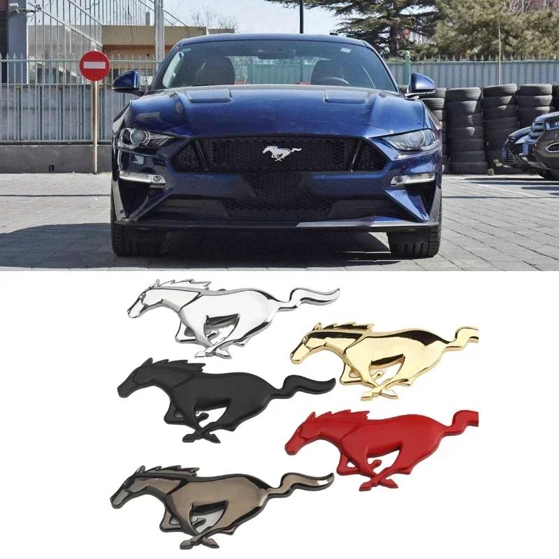 20x7.5CM для 2.3T Shelby V6 V8 GT350 GT500 GT 2015-2017 Автомобиль Передняя Решетка Радиатора Эмблема Значок Задняя Наклейка Бегущая Лошадь