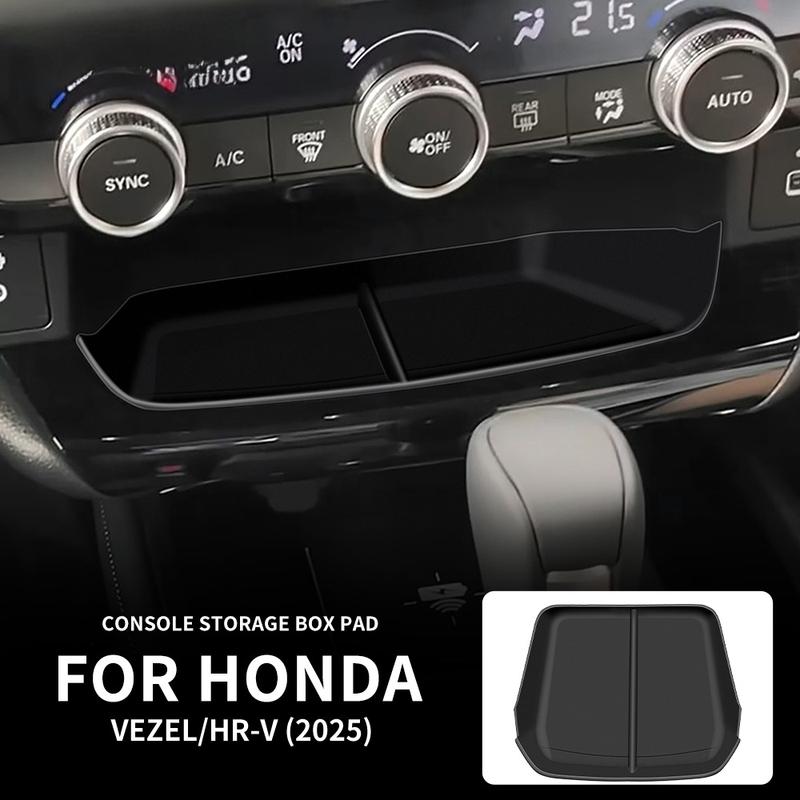 Скрытая центральная накладка для Honda Vezel HRV HR-V 2025 Органайзер для вещевого ящика центральной консоли Запасные аксессуары для интерьера автомобиля