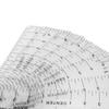 8pcs Transparent PVC T-Shirt Alignment Ruler Round Neck Logo Placement Tool  For DIY Crafts