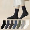 Men's Spring and Autumn Business Deodorant Wicking Sweat Anti Pilling Tube Socks