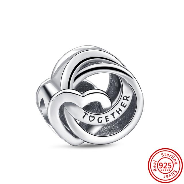 92 Стиль 925 Серебро 925 пробы для мальчиков и девочек Щенок с принтом лапы Сердце Сова Полый кулон Изящная бусина Подходит Подвески Браслет Ювелирные изделия