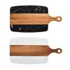 1Pc Wood Chopping Board Bread Marble Cutting Boards Fruit Serving Platter Black Steak Cheese Board Plate Outdoor Kitchen Tools