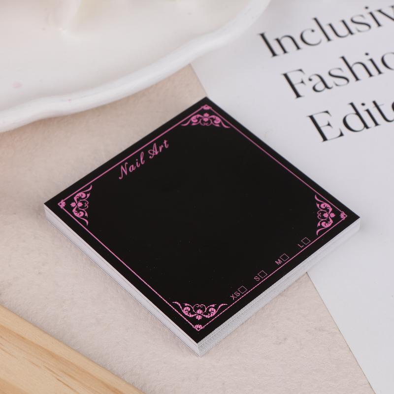 20 листов Накладные ногти на клеевой основе Нижняя карточка-бабочка Картонный реквизит для фото Ручной работы Искусственные ногти Арт-типсы Дисплей Шоу-карточка Инструменты для маникюра