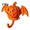 Decorative Storage Hook Devil Pumpkin Bat Wall Hook, Halloween No-Drill Adhesive for Keys For Rental Home Bags, Strong Sticky Damage-Free Hooks