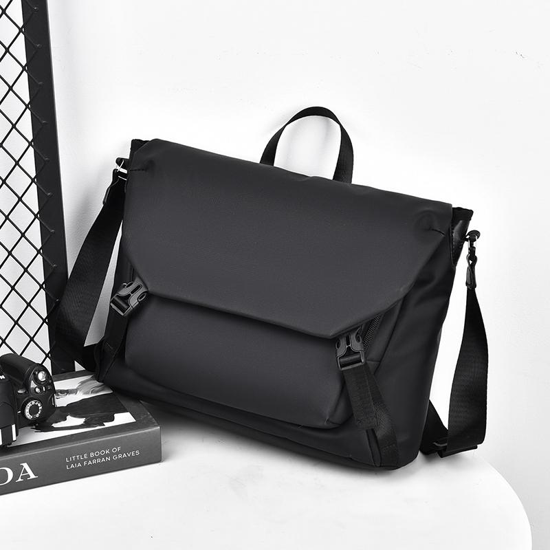 Мужской портфель, сумка через плечо, большая вместительная сумка через плечо, мужская черная легкая сумка-мессенджер для пригородных поездок