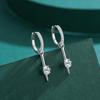 Tancise 925 Sterling Silver Zircon Earrings Drop Earrings For Women Wedding Party Gifts
