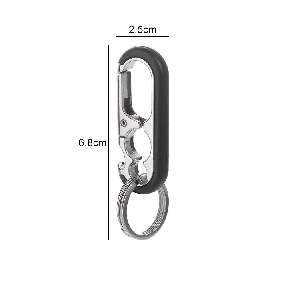 Key Ring Waist Buckle Car Keychain Car Key Holder Bottle Opener Key Chain Double Ring Keychain