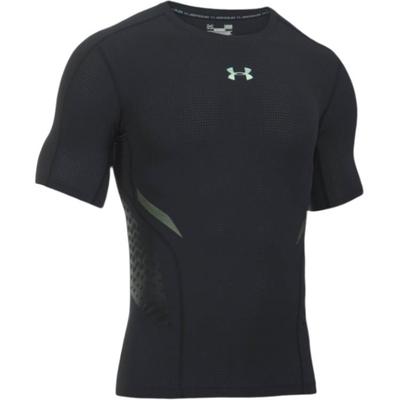 HeatGear Zonal Футболка модная мягкая универсальная спортивная с коротким рукавом мужская топы черная 1289555-001