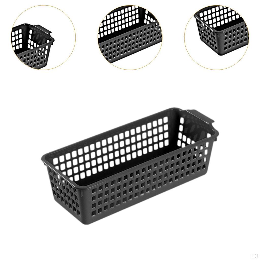 Коробка из 6 корзин для хранения вещей Компактный внешний вид Экономящий место контейнер-органайзер для