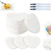 Foam Texture Blank Painting Paper 3D Drawing Magic Canvas Sponge with Water Brush White Puffy Paint Paper for Kids Adults DIY Art Craft Supplies