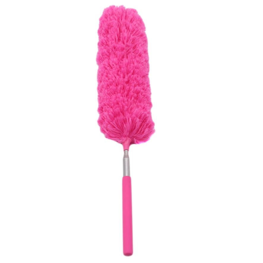 Stainless Steel Retractable Fiber Duster Non-feather Duster Dusting Duster Dust Removal Tool
