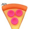 Handheld Fidget Toy Pizza Piece Squeeze Stress Relief Mini Sensory Pinch Home Office Worker Soft Stretchy Simulation Food