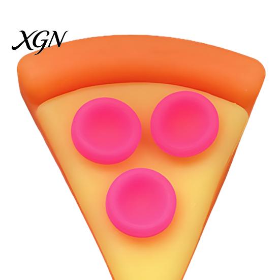 Handheld Fidget Toy Pizza Piece Squeeze Stress Relief Mini Sensory Pinch Home Office Worker Soft Stretchy Simulation Food