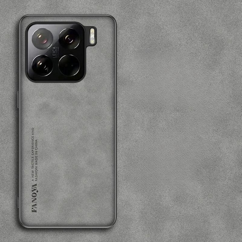 Чехлы для Xiaomi 15 Матовый чехол из искусственной кожи ягненка для Xiaomi 15 Pro 14T 14 Ultra 13T Turbo4 POCO X7Pro Мягкая рамка Противоударный чехол