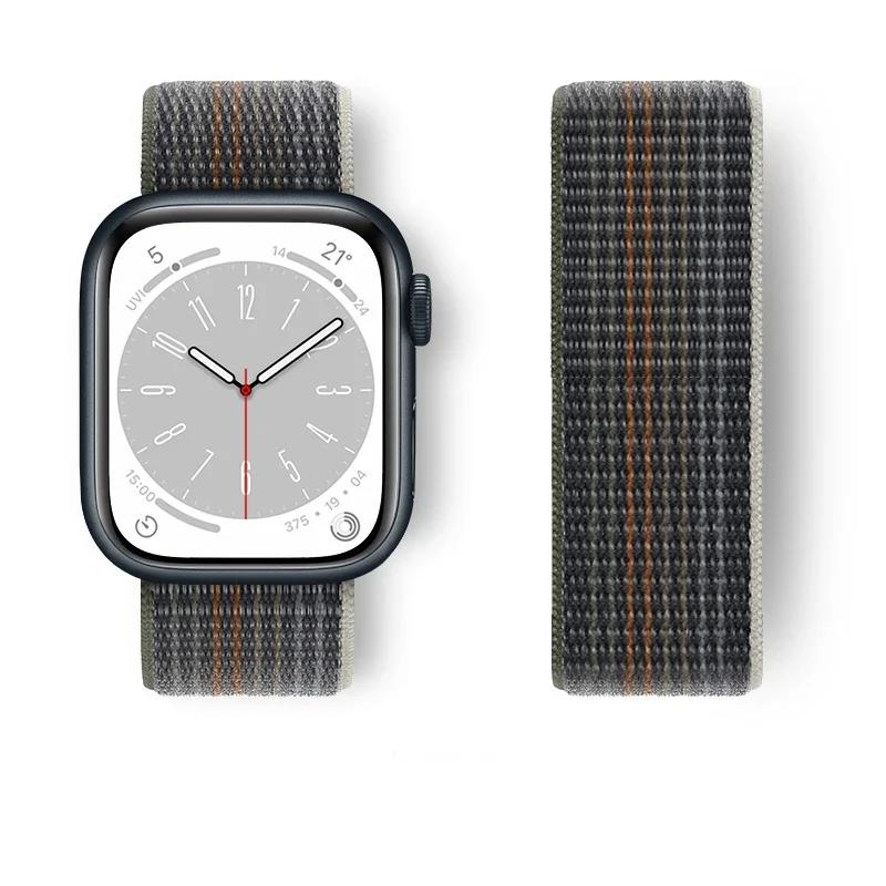 Nylon loop Strap For Watch Band Ultra-2 49mm 44mm 40mm 45mm 41mm Sport pride Bracelet iwatch bands Series 9 8 se 7 6 5 4 3